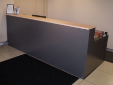 Axis 18 Gable Ended Custom Made Reception Desk. Choice Of MM1 Or MM2 Melamine Range 